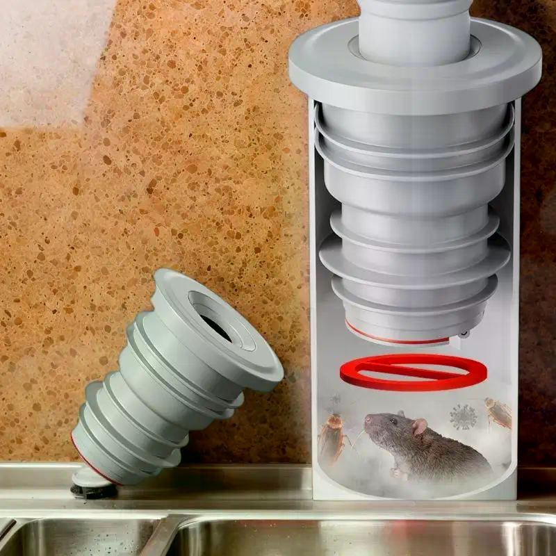 Bathroom Sewer Seal Ring Anti- - Drain Pipe Clip recension och pris