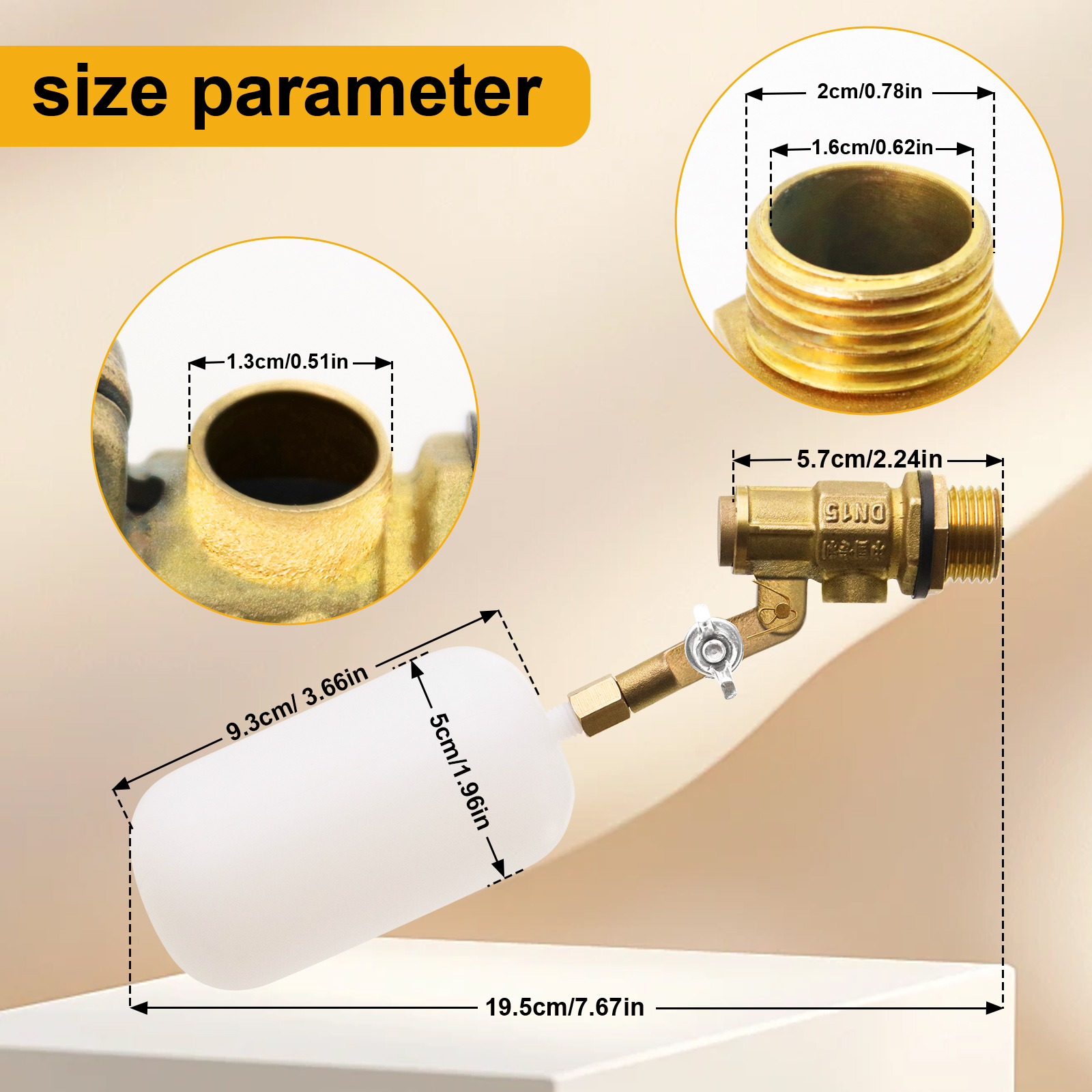 1/2 Inch Copper Calve Float Ba - Float Ball Valve recension och pris