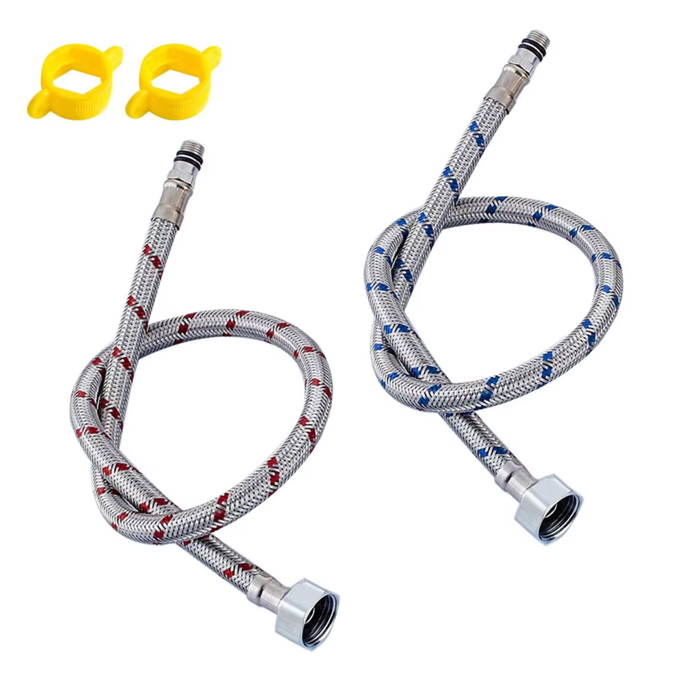 G1/2 G3/8 G9/16 50cm 1 pair St - Flexible Hose Braided recension och pris