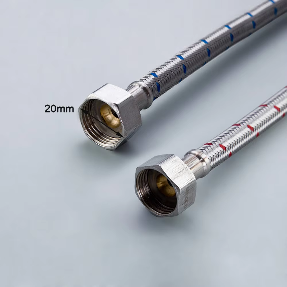 G1/2 G3/8 G9/16 50cm 1 pair St - Flexible Hose Braided recension och pris