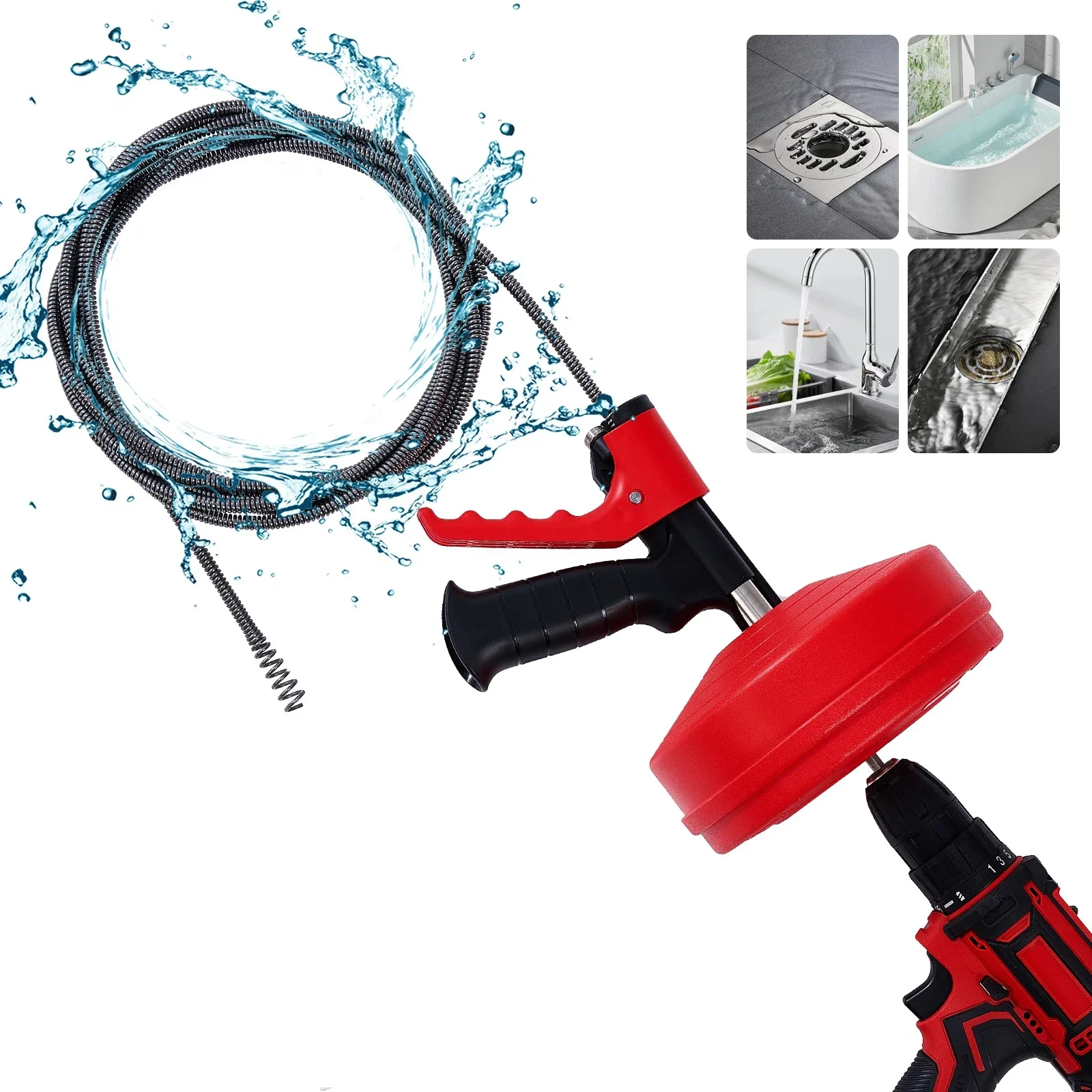 Drain Auger Clog Remover Flexi - Drain Snake Flexible recension och pris