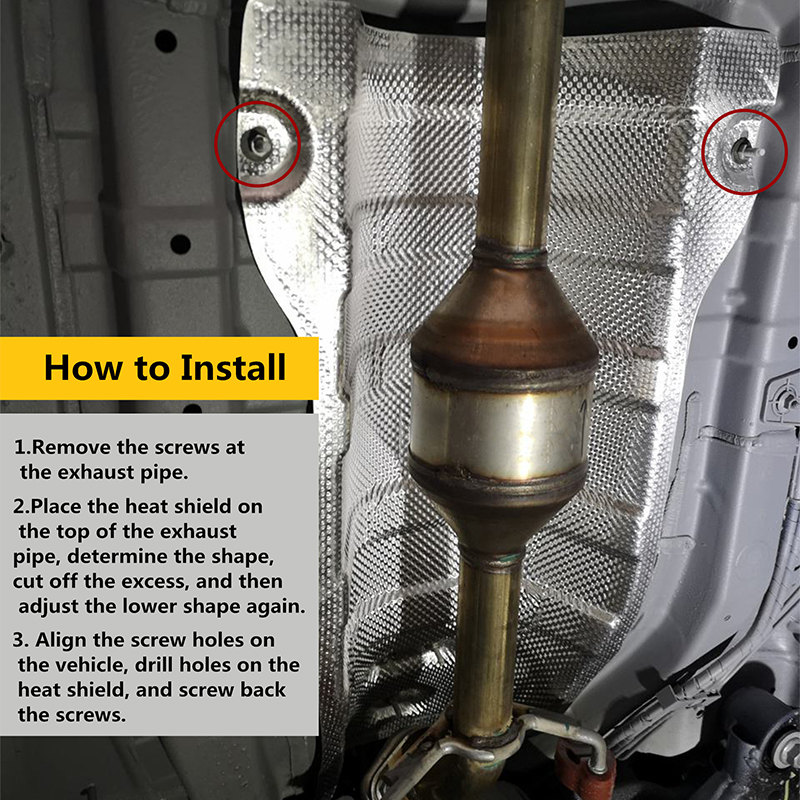Car Embossed Aluminum Heat Shi - Pipe Freeze Spray recension och pris