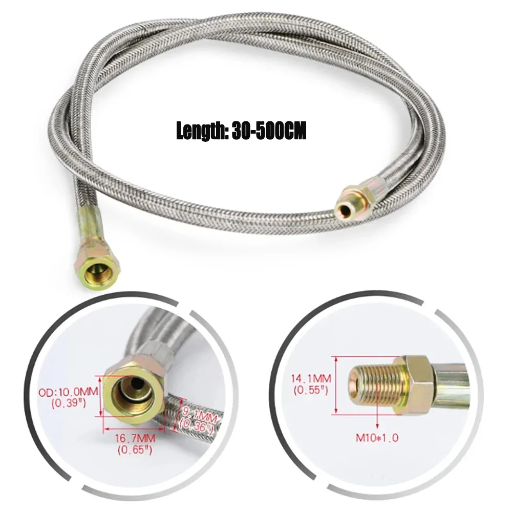 Turbo Oil Feed Line Kit Oil Re - Flexible Hose Braided recension och pris