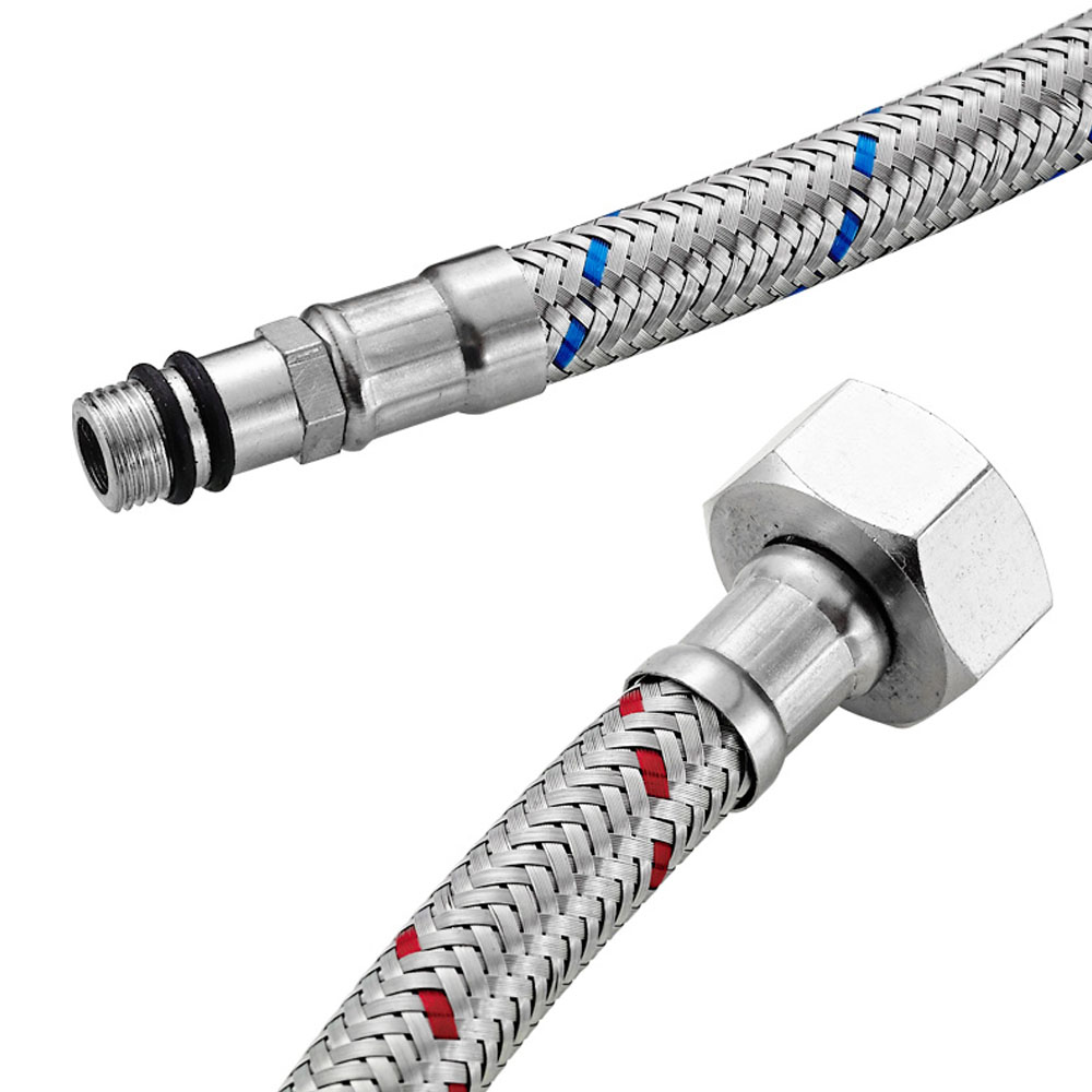 G1/2 G3/8 G9/16 50cm 1 pair St - Flexible Hose Braided recension och pris