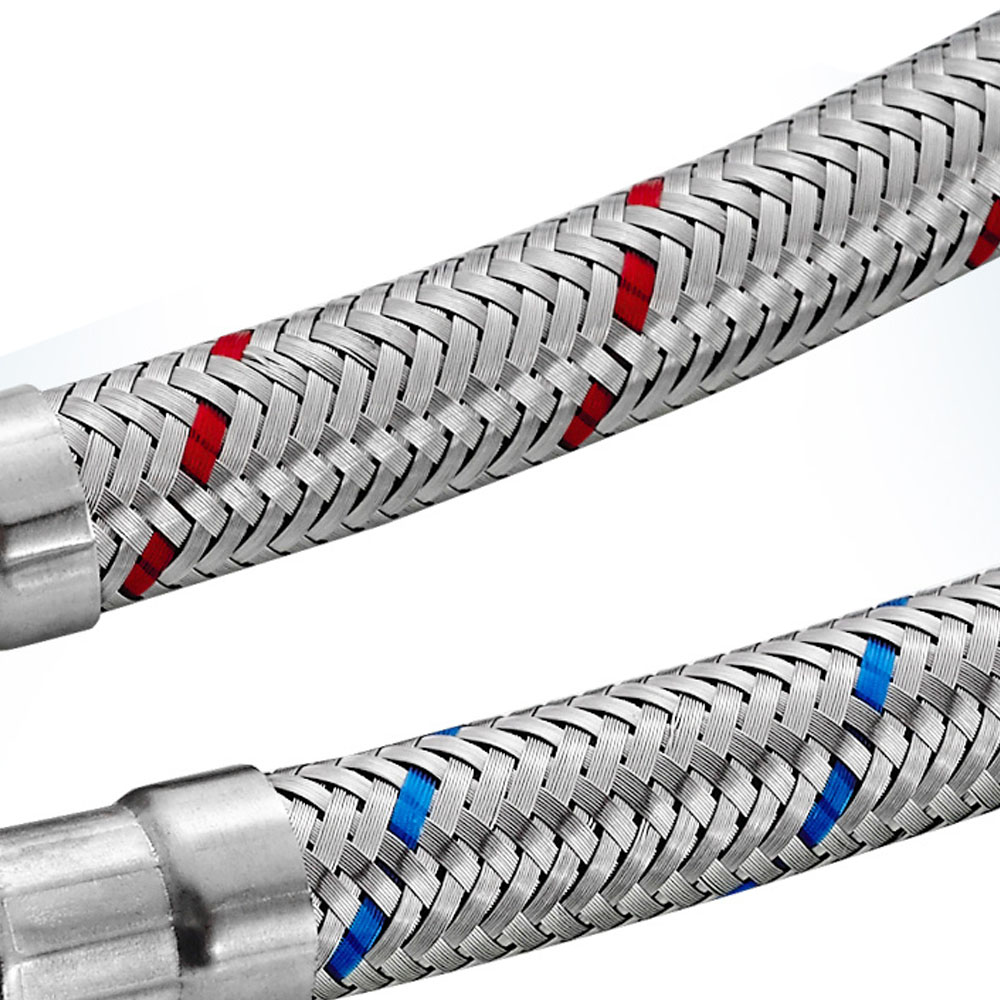 G1/2 G3/8 G9/16 50cm 1 pair St - Flexible Hose Braided recension och pris