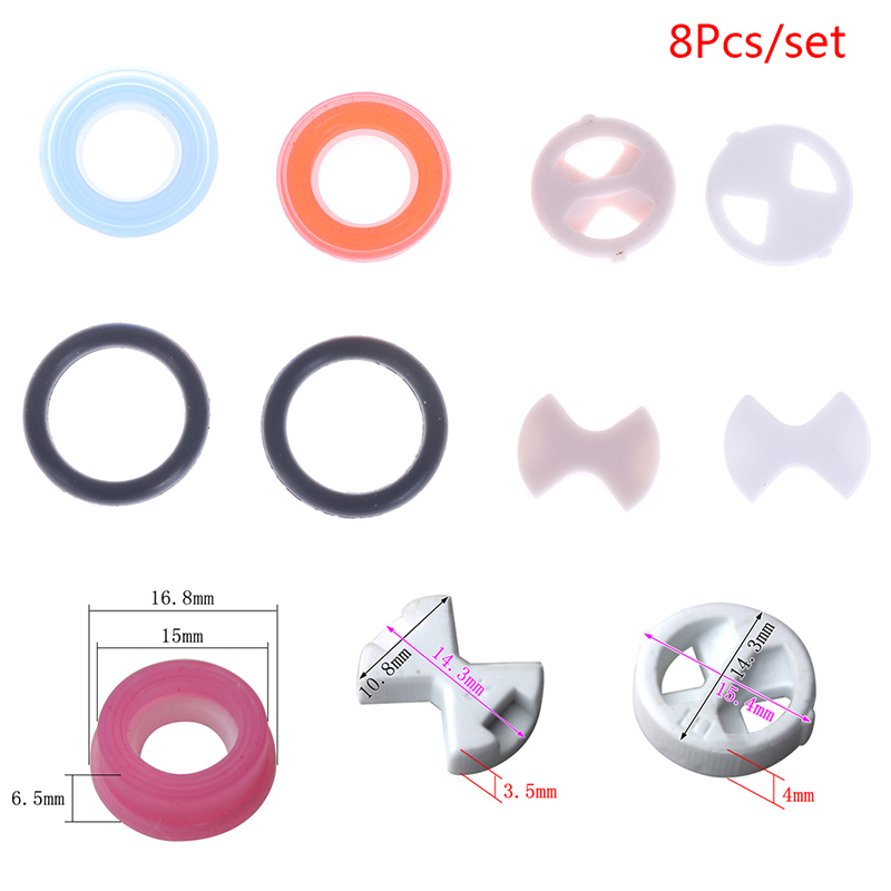 8Pcs Ceramic Disc Washer Set 1 - Silicone Tap Washer recension och pris