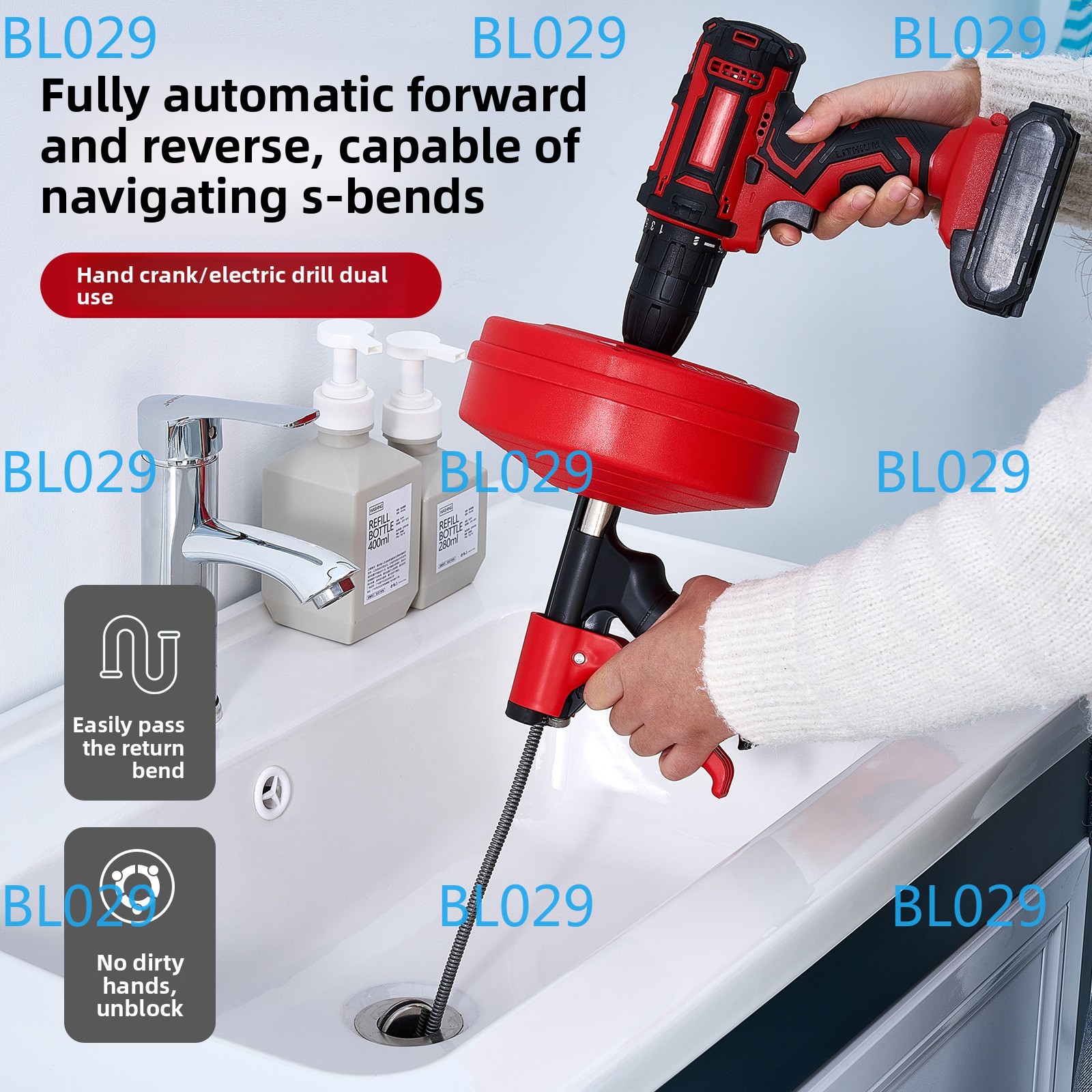 Professional Drain Snake Auger - Drain Snake Flexible recension och pris