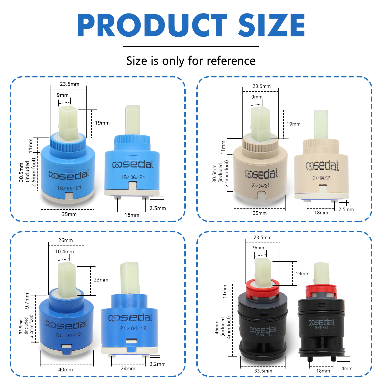 1pc Watersaving Replacement Ce - Basin Mixer Cartridge recension och pris