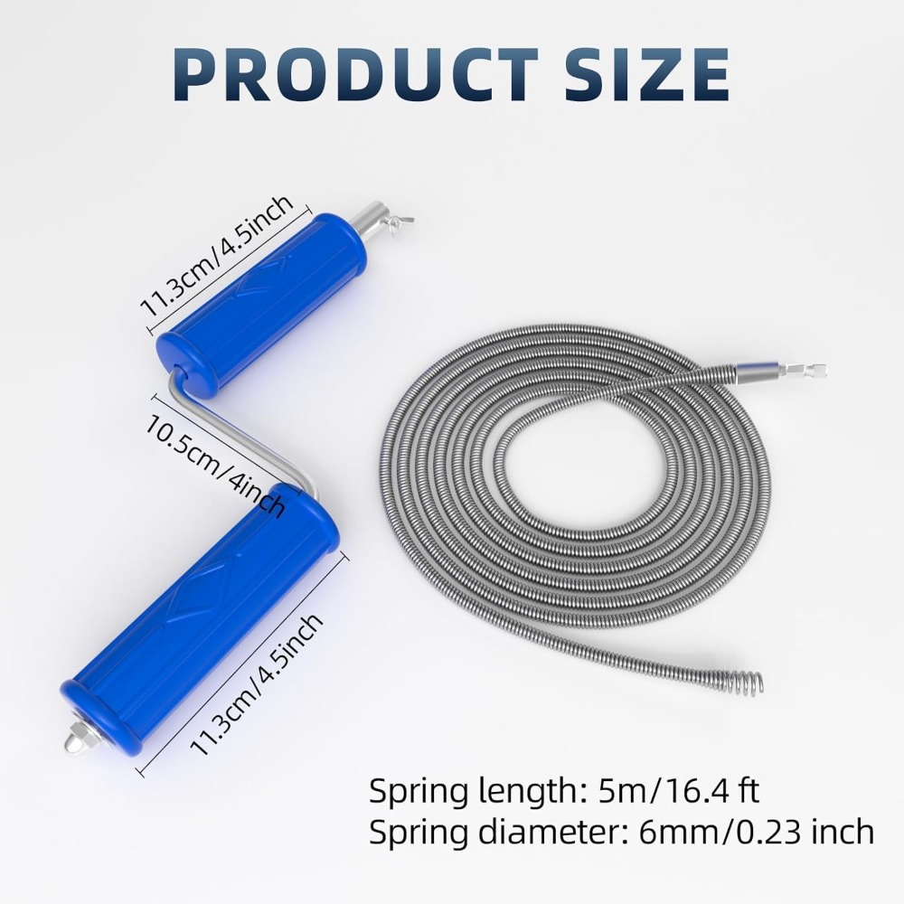 Drain Snake 16.4ft x 6mm Auto  - Drain Snake Flexible recension och pris