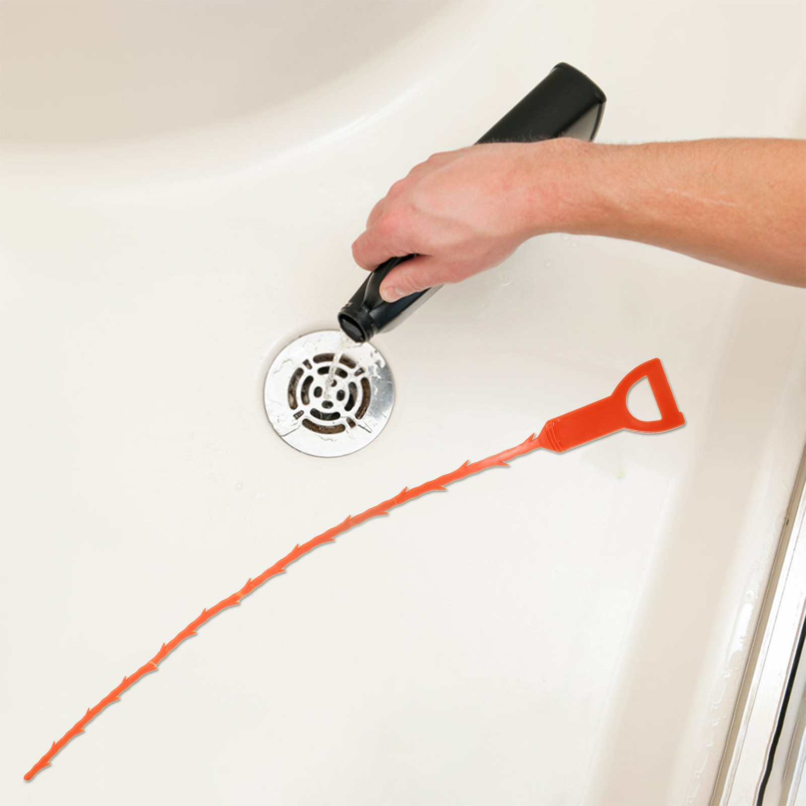 3Pcs ABS Drain Clog Remover To - Drain Snake Flexible recension och pris