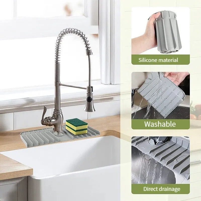 Silicone Faucet Mat Dish Soap  - Silicone Tap Washer recension och pris